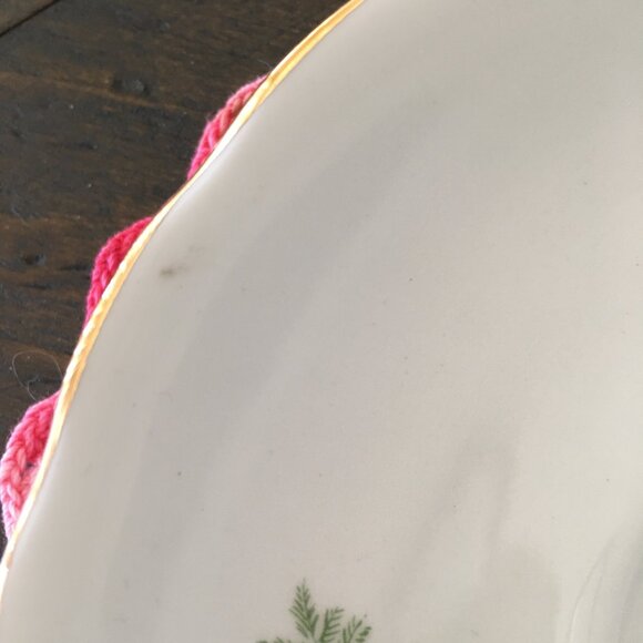 Colclough Blue and White Flowering Fern English Bone China Teacup & Sauc… - Picture 4 of 13